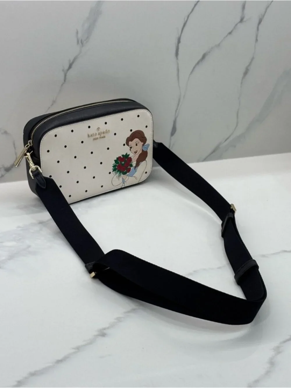 Kate Spade New York X Disney Beauty and the Beast Mini Camera Crossbody Bag - Picture 4 of 11